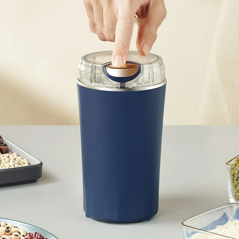 Electric Coffee Grinder Stainless Steel Spice & Nut Grinder for Home Use Easy One-Click Operation, Compact & Portable Design