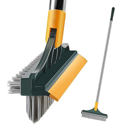 3 in 1 Tiles Cleaning Brush Versatile Brush and Wiper Combo