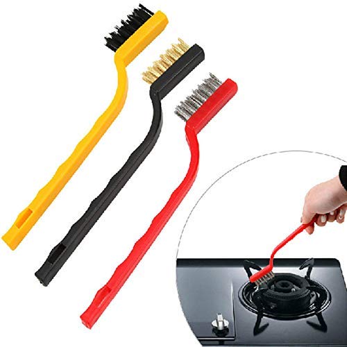 3-Piece Mini Wire Brush Cleaning Tool Kit Versatile Cleaning Made Easy