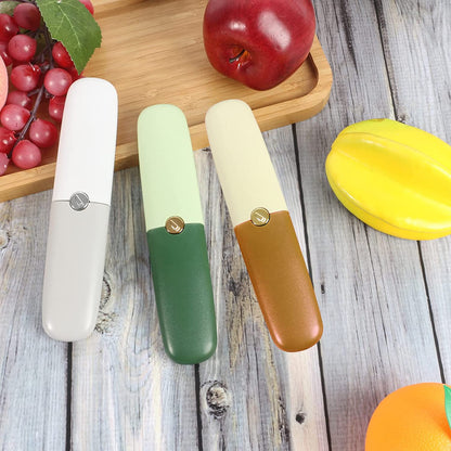 2 in 1 Stainless Steel Fruit Knife and Peeler With Multicolor Sheath