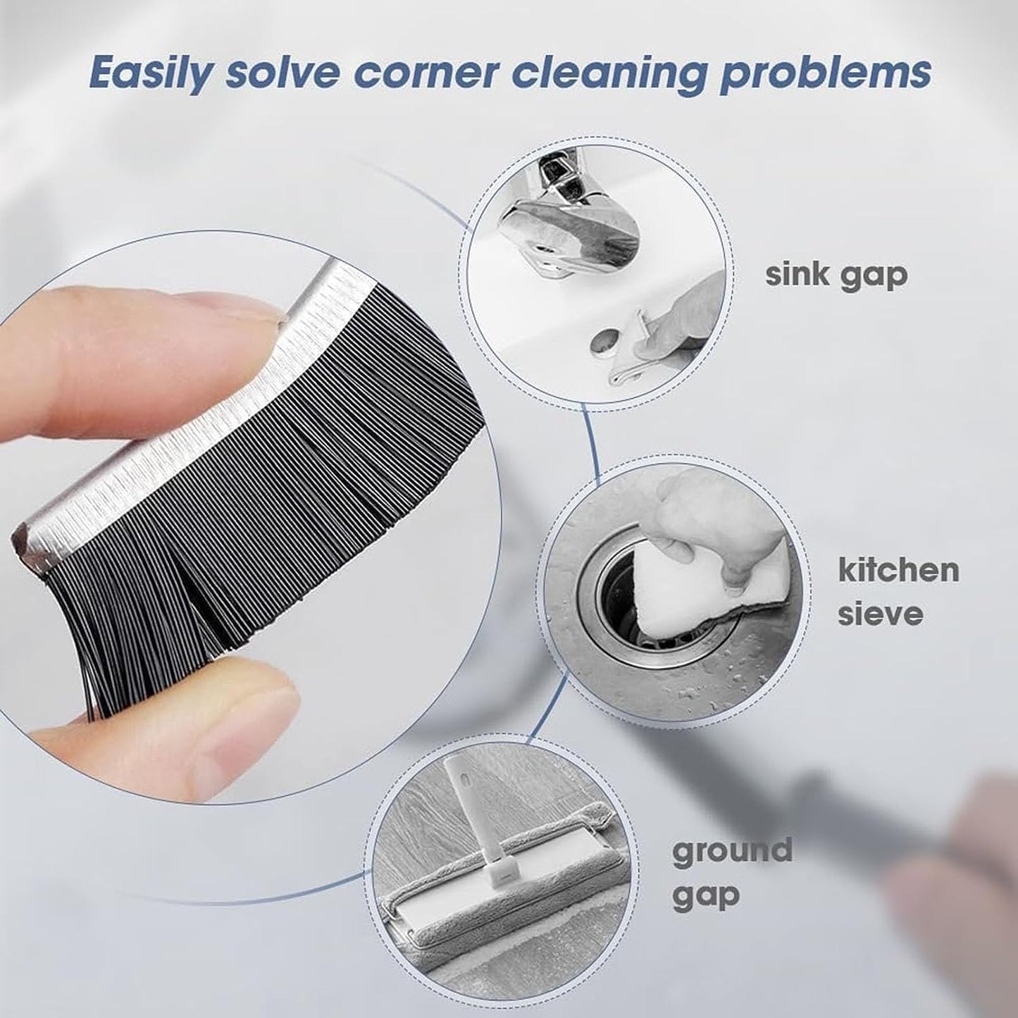 This Gap Cleaning Brush is a versatile tool designed to tackle hard-to-reach areas and tight crevices in various parts of your home.