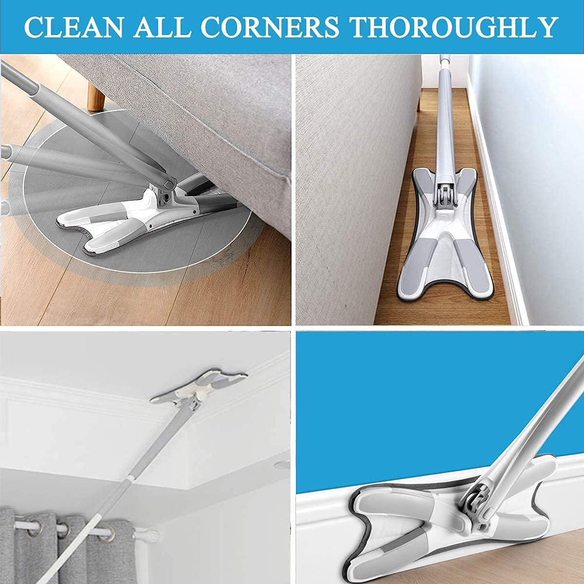 X Shape Mop for Home and Office Floors Elevate Your Cleaning Game