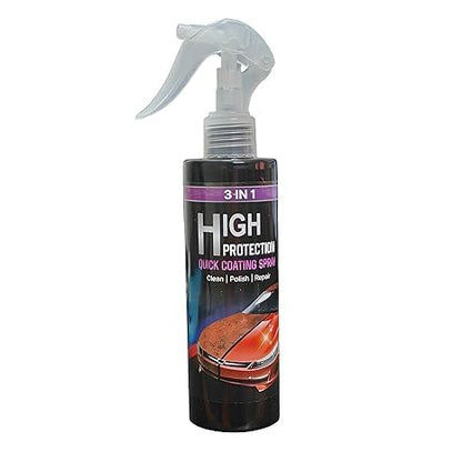 Car Shine 3-in-1 High Protection Car Spray, Car Coating Agent Quick Car Coating Spray (200ml, Pack of 1)