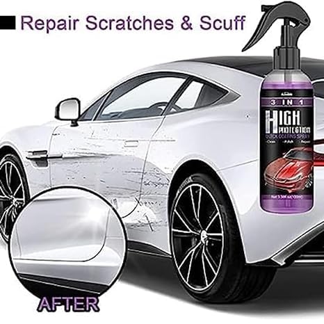 Car Shine 3-in-1 High Protection Car Spray, Car Coating Agent Quick Car Coating Spray (200ml, Pack of 1)