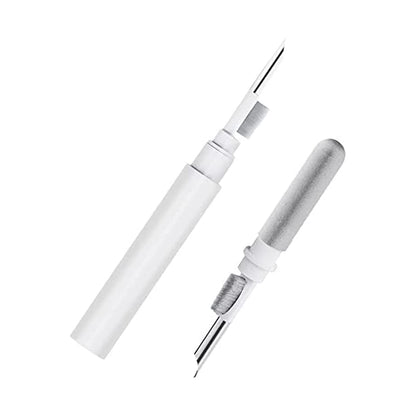 Bluetooth Cleaner White Cleaning Pen with Soft Brush and Flocking Sponge