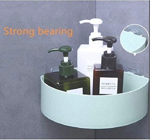 Maximize Bathroom Space with Our Durable Plastic Corner Shelf - Organize Your Essentials Efficiently!