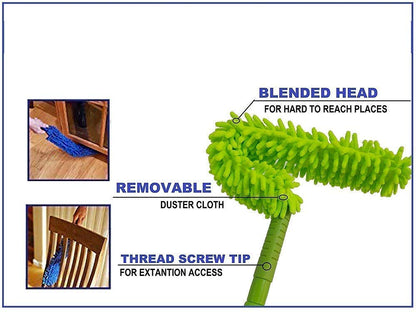 Flexible Fan Cleaning Duster for multi-purpose cleaning home, kitchen, car, and office.