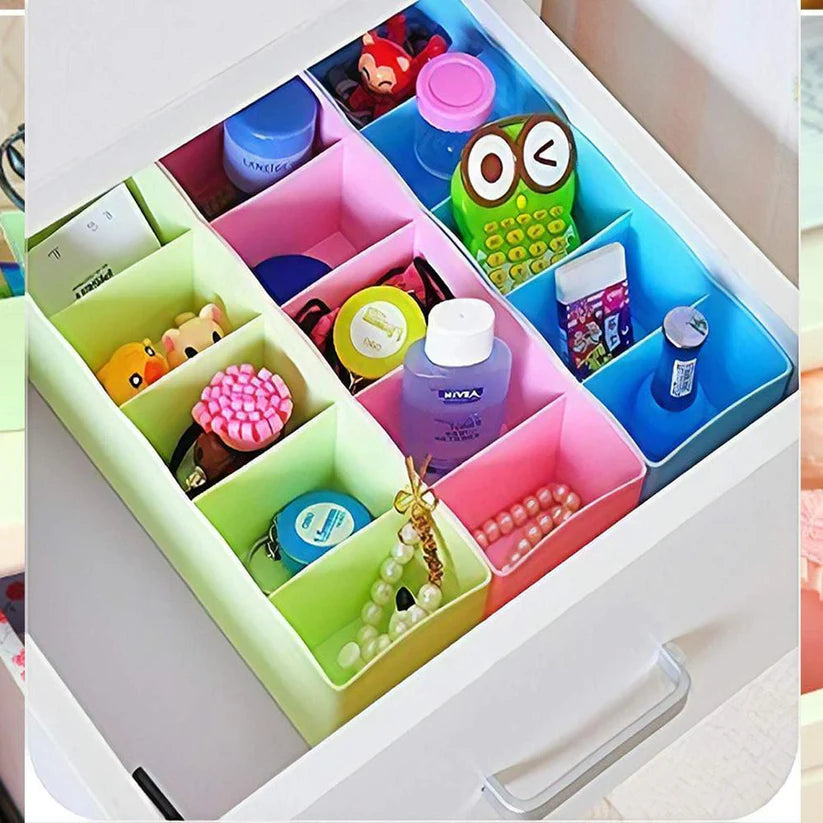 5-Compartments Socks/Handkerchief/Underwear Storage Box - Drawer Closet Organizer 1 Piece