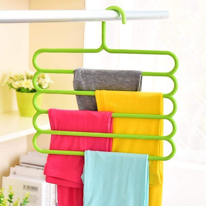 Multi-Functional 5-Layer Plastic Wardrobe Organizer 1 piece Random Color