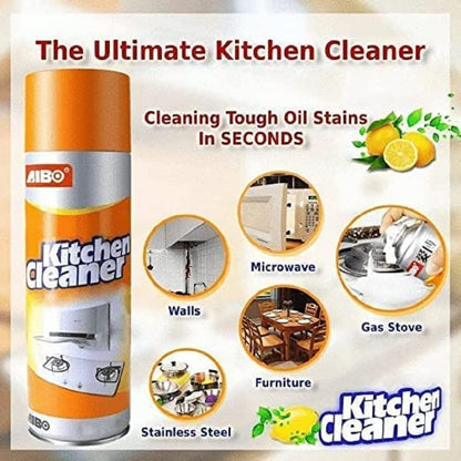 kitchen cleaner that is designed to remove grease, grime, oil residue, and stains from various surfaces in the kitchen