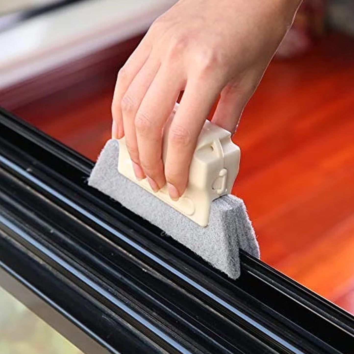 Window Slot Track Groove Cleaner Brush Tool Effortlessly Tackle Dust in Tight Spaces