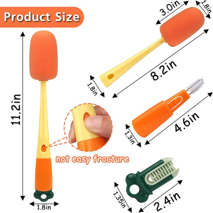 3-in-1 Multi Bottle Cleaning Brush for cleaning bottles, cups, and tumblers.