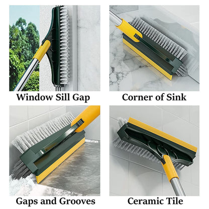 3 in 1 Tiles Cleaning Brush Versatile Brush and Wiper Combo