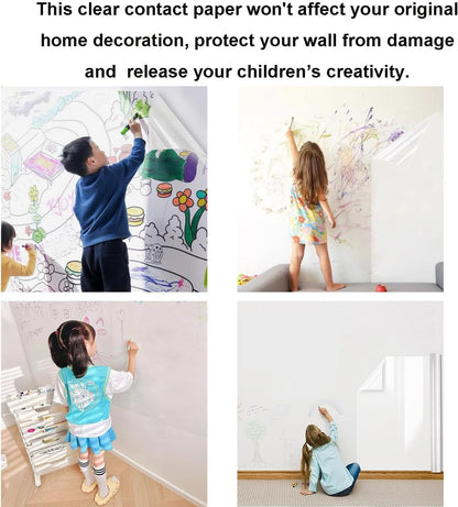 Transparent Wallpaper Sticker Waterproof Wallpaper (200cm x 60cm)