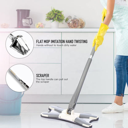 X Shape Mop for Home and Office Floors Elevate Your Cleaning Game