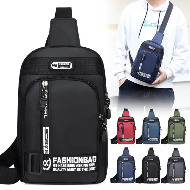 Crossbody Backpack Waterproof Sling Chest Backpack Bag for Traveling 15L Multicolor