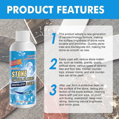 Stone Stain Remover Cleaner, Nano Stone Crystal Plating Agent, Marble Stone Cleaner