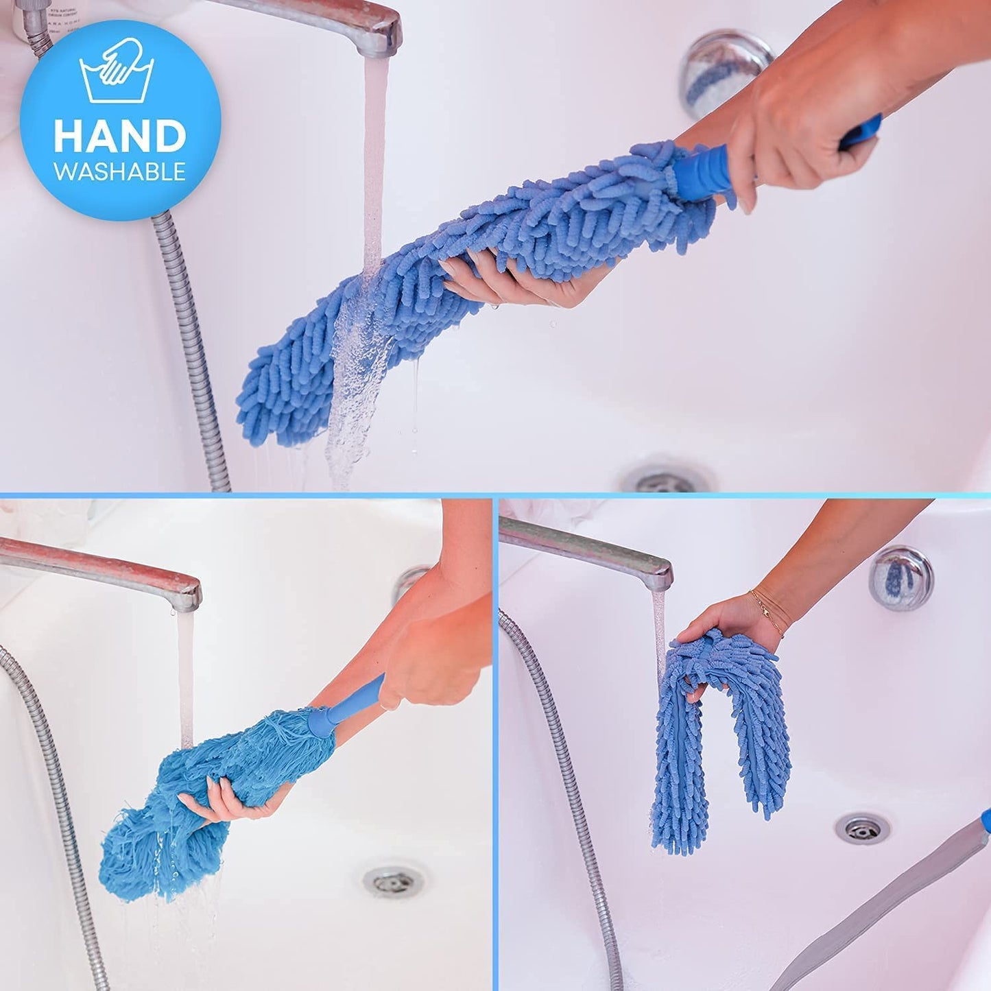 Flexible Fan Cleaning Duster for multi-purpose cleaning home, kitchen, car, and office.