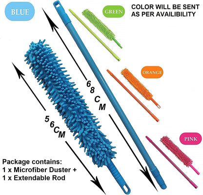 Flexible Fan Cleaning Duster for multi-purpose cleaning home, kitchen, car, and office.