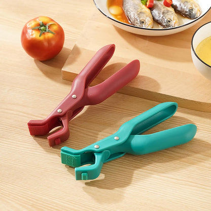 Anti-Scalding Bowl Holder Clip Silicone Non-Slip Heat Insulation Clip for Pot Ceramics, Glass