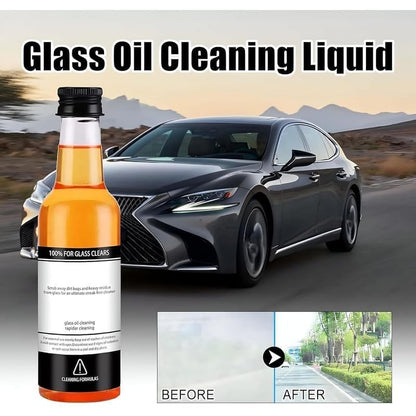 Windshield Cleaner & Oil Film Remover for Glass | 100ml Water Spot Remover for Auto & Home Glass Surfaces | Streak-Free Glass Cleaner for Car and Windows