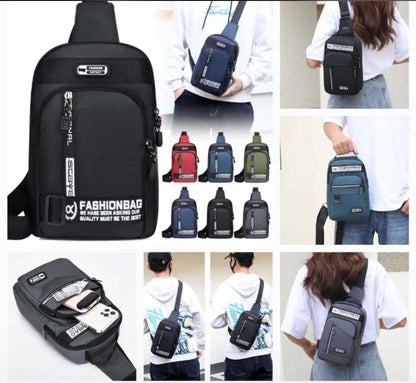 Crossbody Backpack Waterproof Sling Chest Backpack Bag for Traveling 15L Multicolor