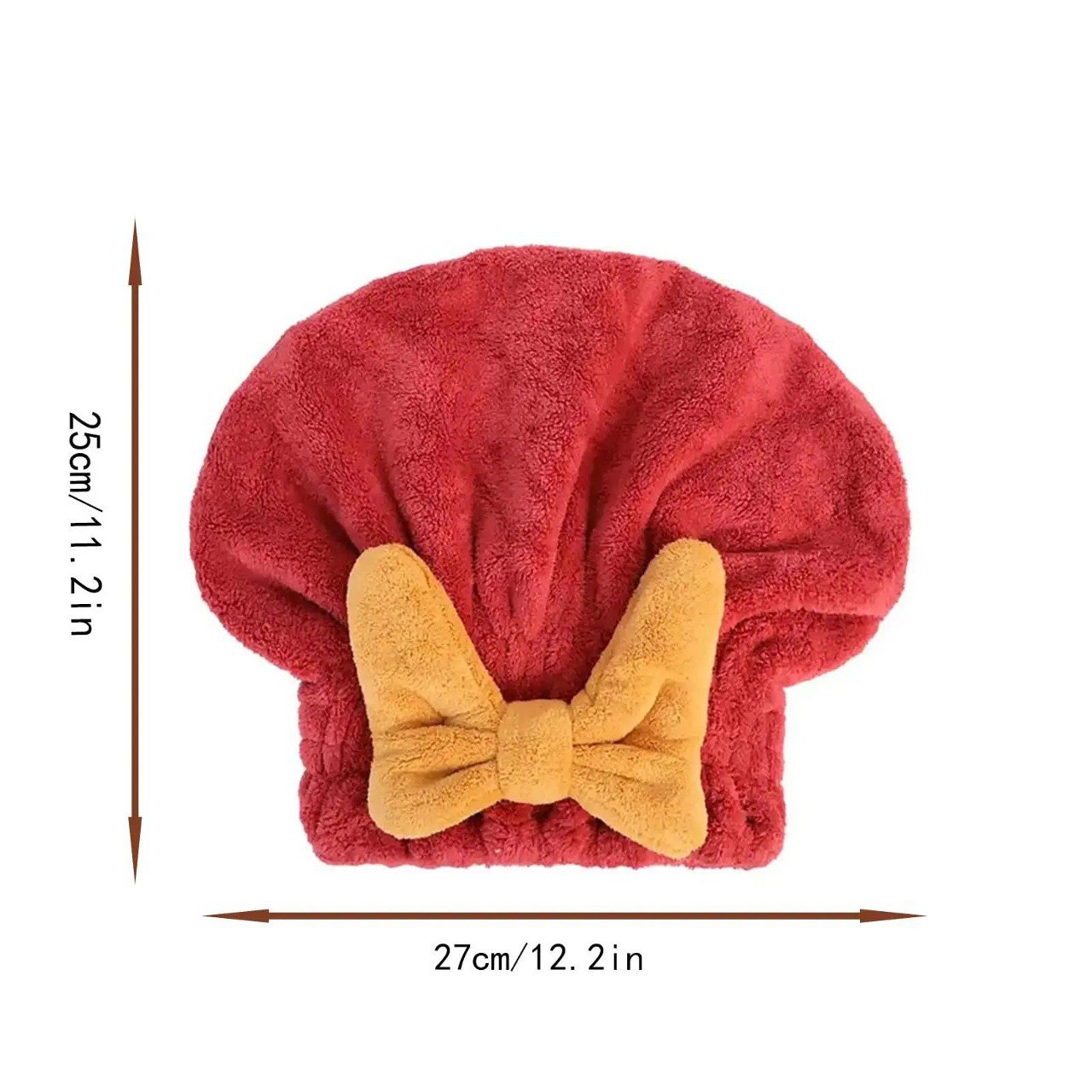 Hair Towel Wrap Absorbent Quick Hair-Drying with Bow Cotton Microfiber Hair Easy Wrap for Wet Hair Fast Dry Towel/Soft Cap Turban (1 Pcs,Multicolor)