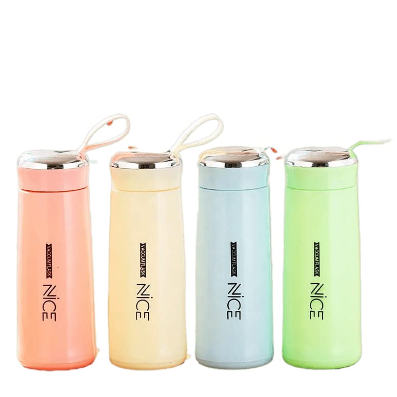 6 pcs NICE Glass bottle with Plastic Outer Body. Assorted colors