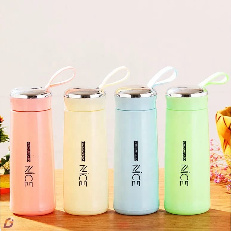 6 pcs NICE Glass bottle with Plastic Outer Body. Assorted colors