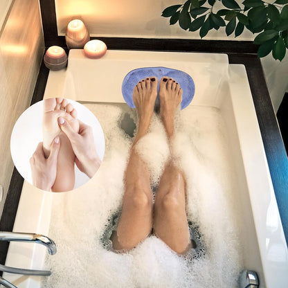 Hands-Free Shower Silicon Foot & Back Scrubber Mat for Luxurious Bathing Experience