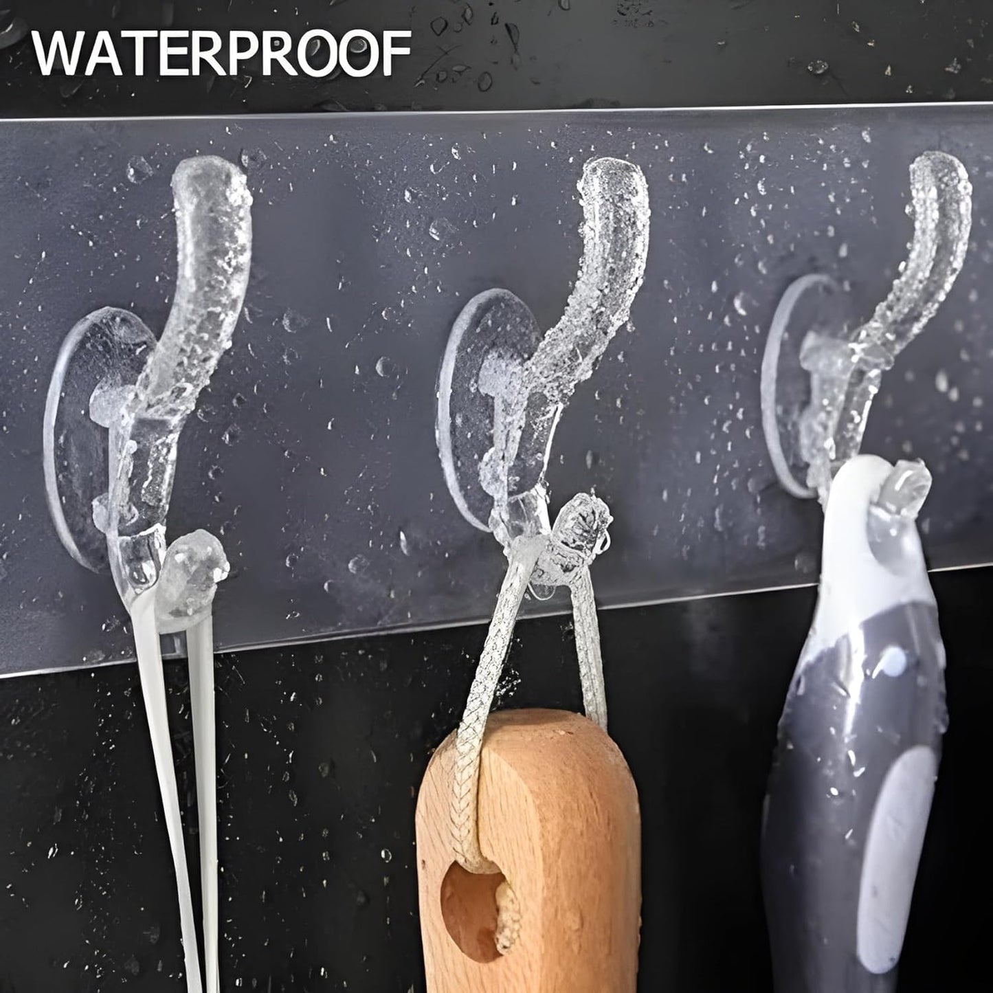 6-in-1 Self-Adhesive Heavy Duty Wall Hook 1pcs