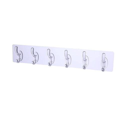 6-in-1 Self-Adhesive Heavy Duty Wall Hook 1pcs