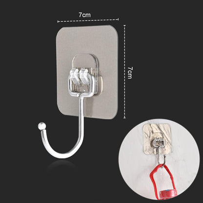 Big Adhesive Heavy Duty Sticky Stainless Steel Hooks 1pcs