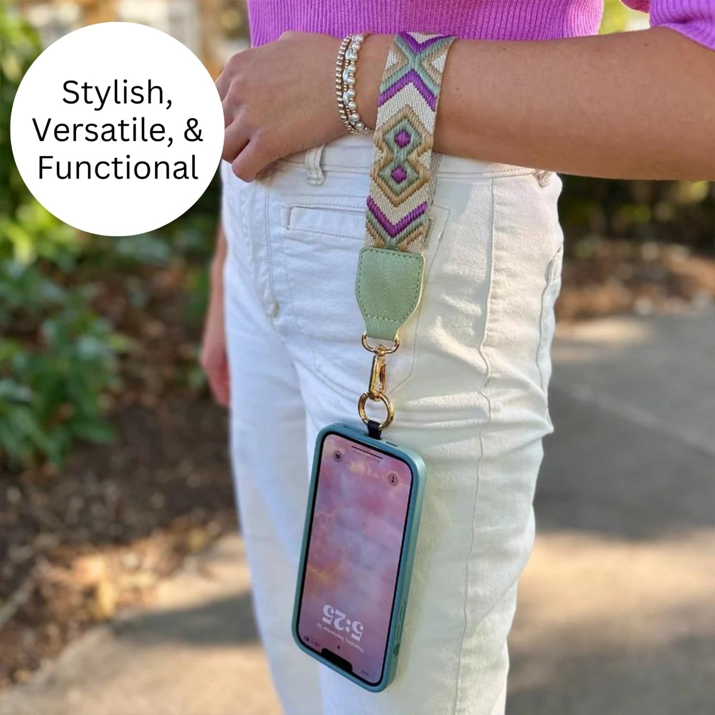 Clip & Go Phone Strap with Zipper Wallet Pouch – Crossbody Phone Chain for Hands-Free Convenience