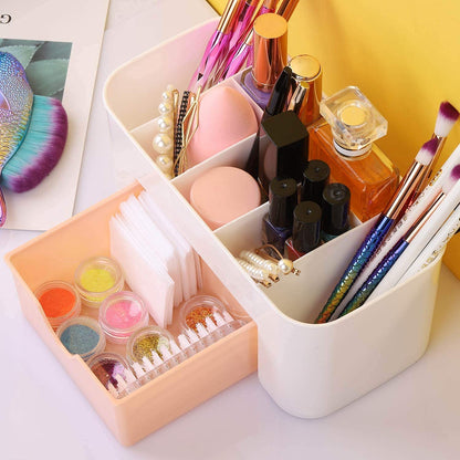 Stylish Cosmetic Makeup Storage Box Organizer with Drawers