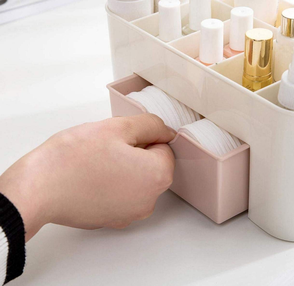 Stylish Cosmetic Makeup Storage Box Organizer with Drawers