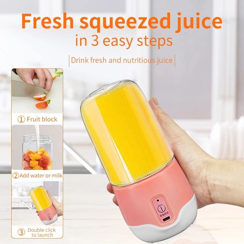 Cup Juicer 420ML Usb Rechargeable Blender Portable Mini Bottle