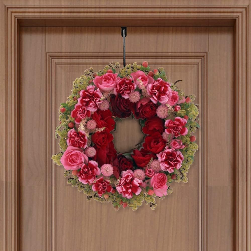 Metal Double Hook Over Door Hanger 1pcs