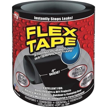 Flex Tape for Seal Leakage Tape for Water Leakage Super Strong Waterproof Tape Adhesive Tape for Water Tank Sink Sealant for Gaps (black)