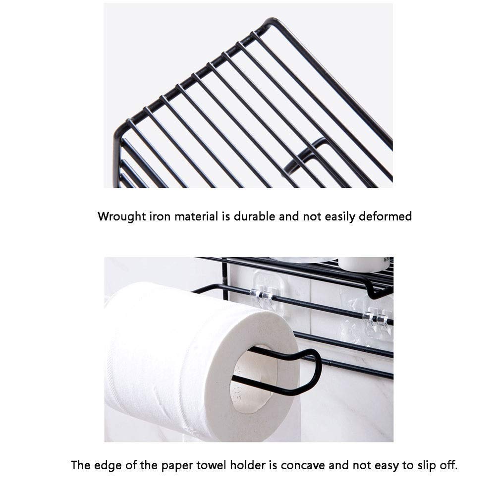 Streamline Your Bathroom: Self-Adhesive Tissue Toilet Paper Holder Storage with Shelf