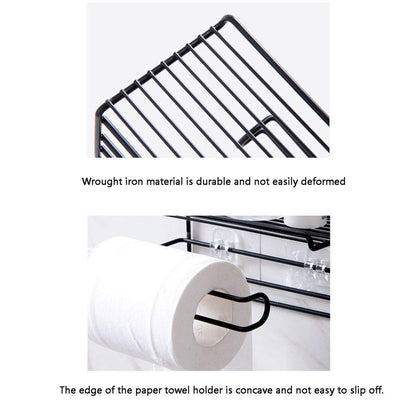 Streamline Your Bathroom: Self-Adhesive Tissue Toilet Paper Holder Storage with Shelf