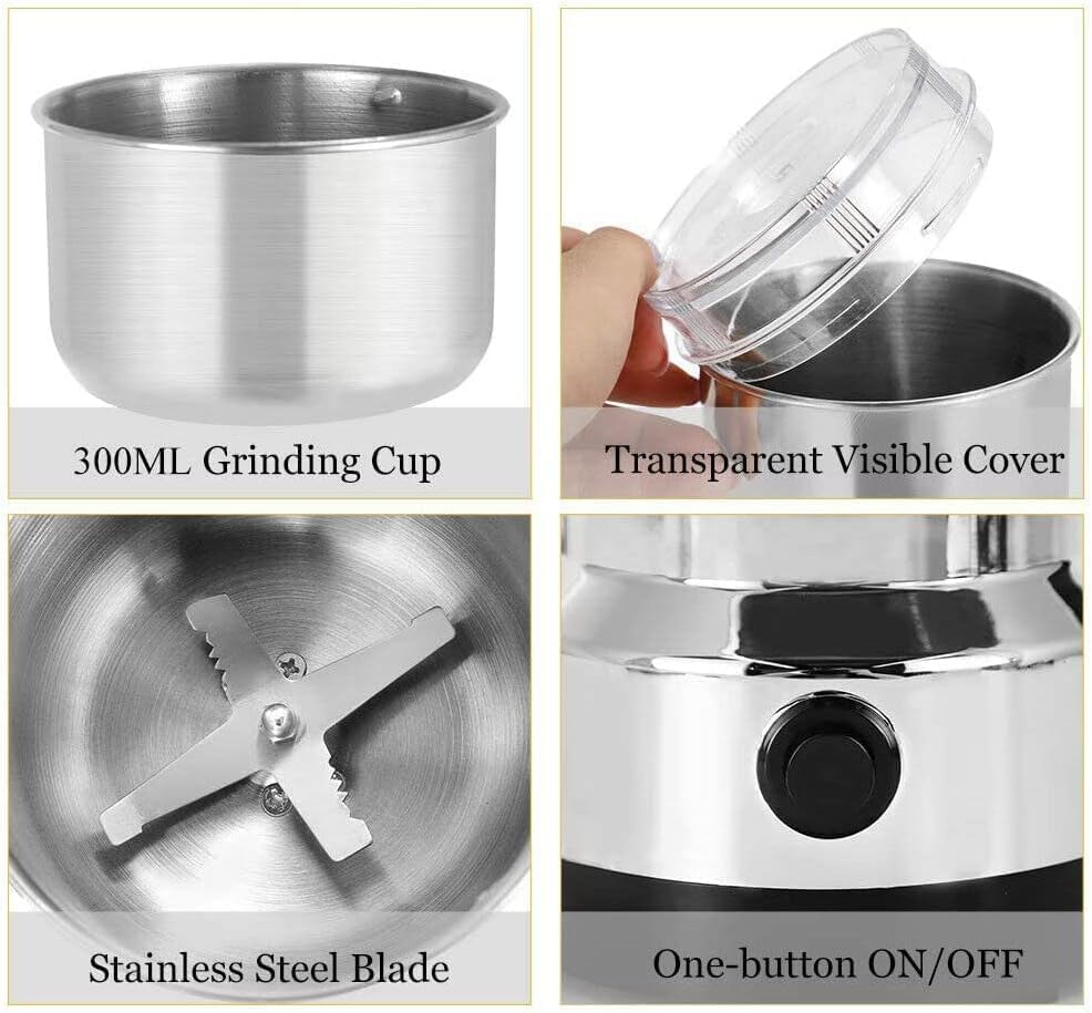 Nima Multifunction Stainless Steel Mini Grinder: Powerful Spice & Coffee Maestro