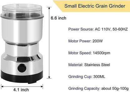 Nima Multifunction Stainless Steel Mini Grinder: Powerful Spice & Coffee Maestro