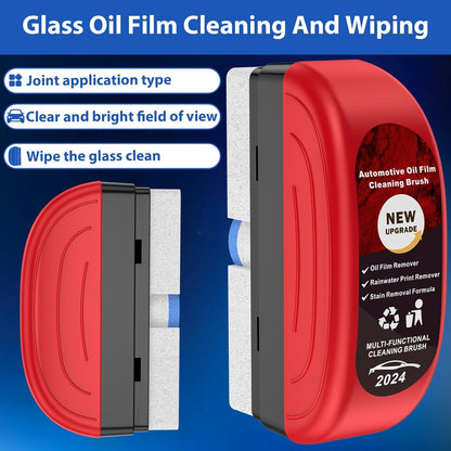 Automotive Oil Film Cleaning Brush | Glass Coating for Windshield | Improves Clarity & Visibility | Prevents Rain and Fog for Car Glass, Windshields, and Windows