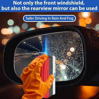 Automotive Oil Film Cleaning Brush | Glass Coating for Windshield | Improves Clarity & Visibility | Prevents Rain and Fog for Car Glass, Windshields, and Windows