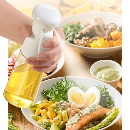 Glass oil Spray Dispenser Cooking 220ml Used for Air Fryer, Salad Making, Frying, BBQ