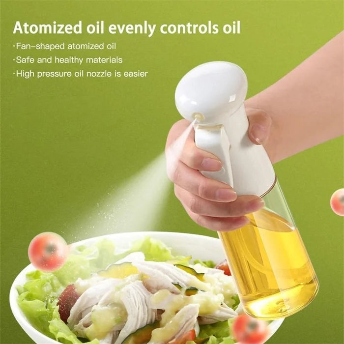 Glass oil Spray Dispenser Cooking 220ml Used for Air Fryer, Salad Making, Frying, BBQ