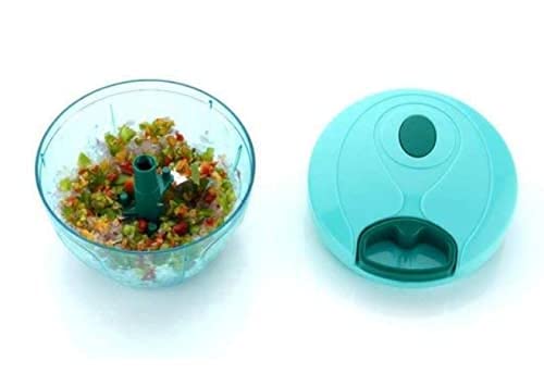 2 in 1 Manual Vegetable Rassi Chopper for Kitchen, Dori Vegetable Onion Cutter for Kitchen 450 ml