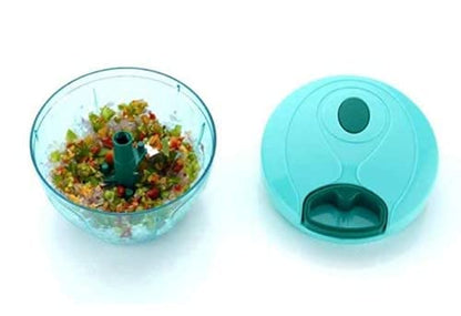 2 in 1 Manual Vegetable Rassi Chopper for Kitchen, Dori Vegetable Onion Cutter for Kitchen 450 ml