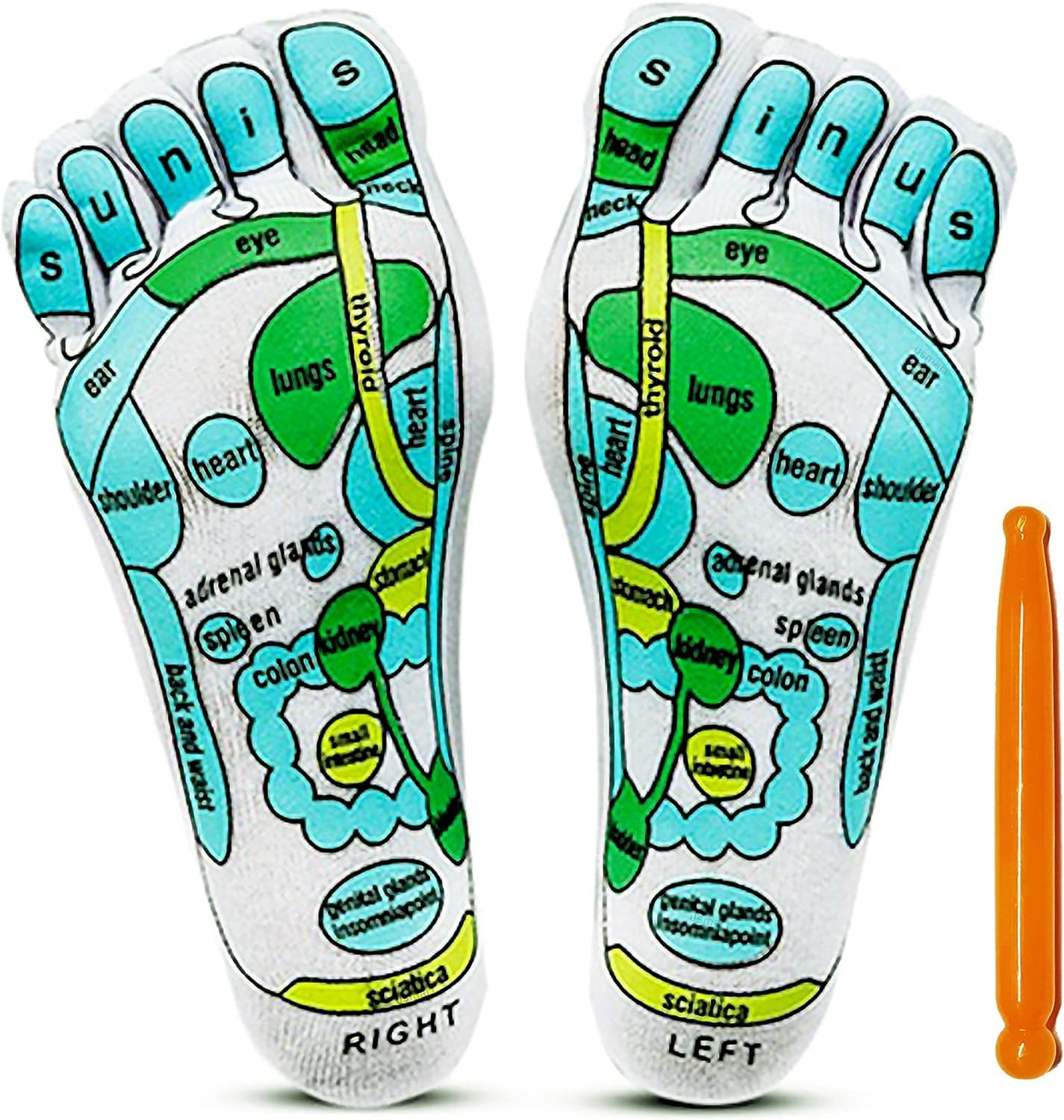 Acupressure Reflexology Socks For Women And Men Relieve Tired Feet With Physiotherapy